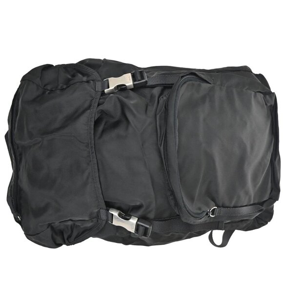 PRADA Tessuto Drawstring Backpack Bag Nylon Leather Black SHW Italy 20KC281 main image 9